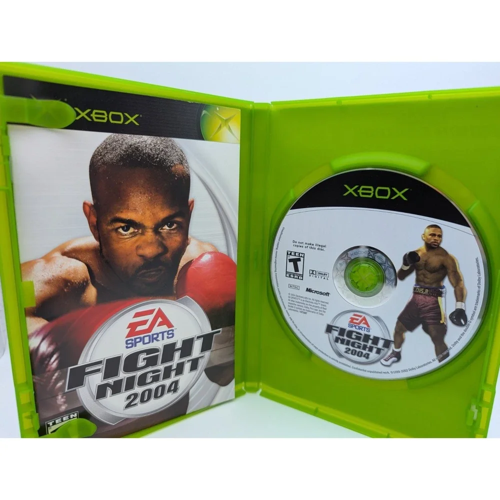 Fight Night 2004 (Microsoft Xbox, 2004) Original OG Xbox Complete Near Mint